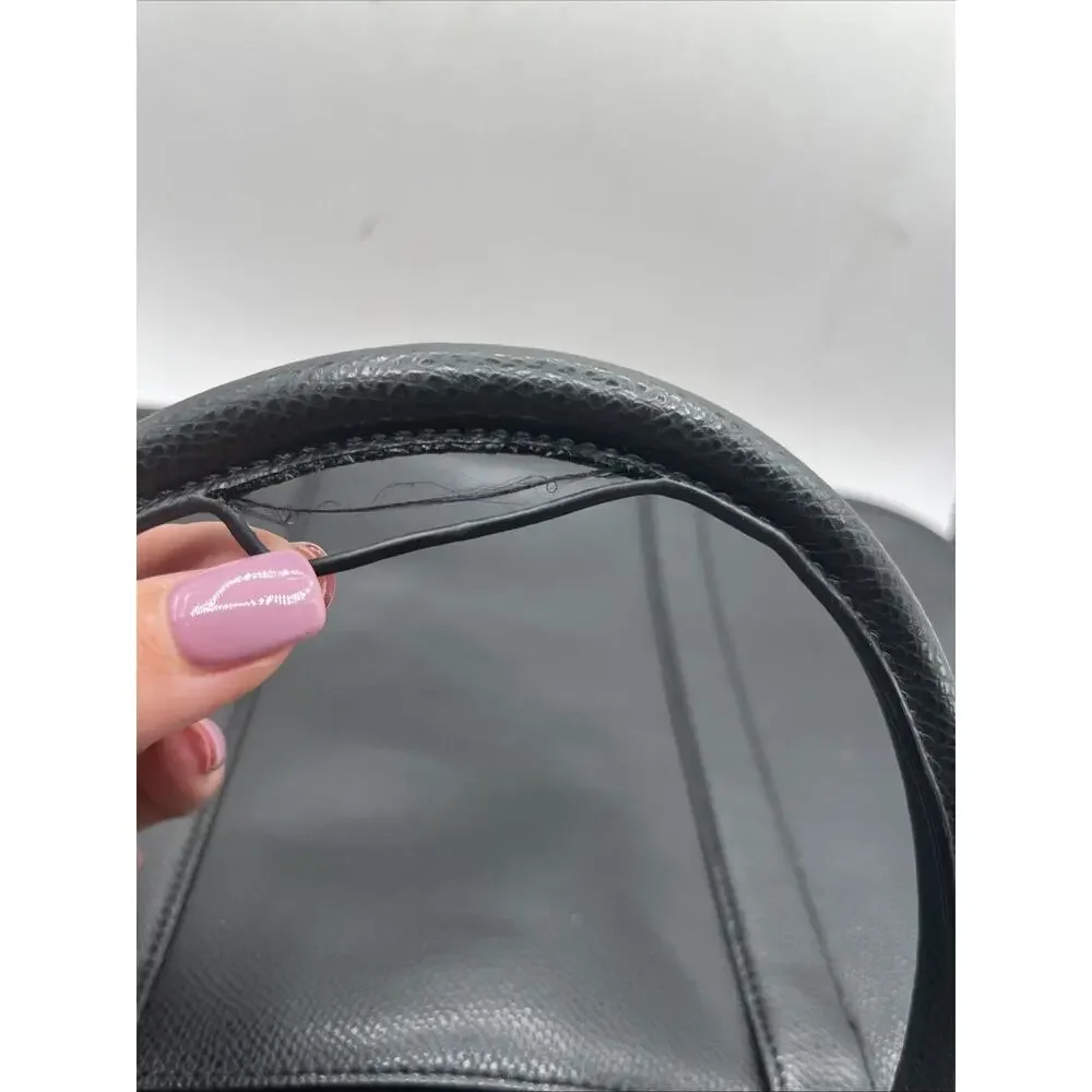 Coach Metropolitan Black Leather Briefcase Handbag Laptop Bag AS IS DAMAGED READ